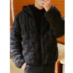 Louis Vuitton Men LV Monogram Quilted Hooded Blouson Regular Fit Allover Monogram Draw Cords Padded - immagine 15