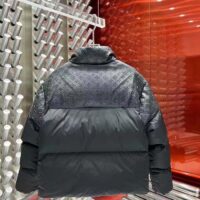 Louis Vuitton Men LV Oversized Puffer Jacket Black Monogram Hood Water-Resistant Lamb Leather (8)