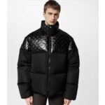 Louis Vuitton Men LV Oversized Puffer Jacket Black Monogram Hood Water-Resistant Lamb Leather – Bild 14