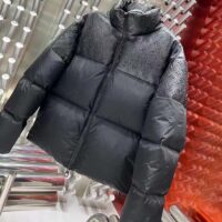 Louis Vuitton Men LV Oversized Puffer Jacket Black Monogram Hood Water-Resistant Lamb Leather (8)