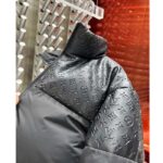 Louis Vuitton Men LV Oversized Puffer Jacket Black Monogram Hood Water-Resistant Lamb Leather – Bild 7