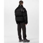 Louis Vuitton Men LV Oversized Puffer Jacket Black Monogram Hood Water-Resistant Lamb Leather – Bild 12