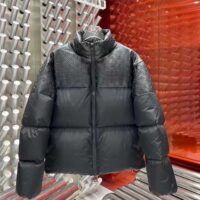 Louis Vuitton Men LV Oversized Puffer Jacket Black Monogram Hood Water-Resistant Lamb Leather (8)