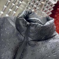 Louis Vuitton Men LV Oversized Puffer Jacket Black Monogram Hood Water-Resistant Lamb Leather (8)