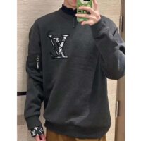 Louis Vuitton Men LV SKI Cotton Crewneck Regular Fit Monogram Ice Flower (4)