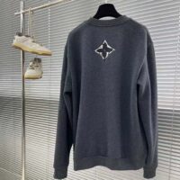 Louis Vuitton Men LV SKI Cotton Crewneck Regular Fit Monogram Ice Flower (4)