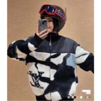 Louis Vuitton Men LV SKI Technical Fleece Jacket Regular Fit LV Ice Jacquard Fully Lined Multicolor (6)