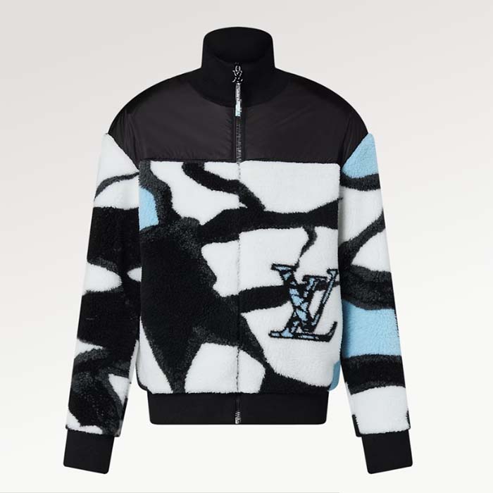 Louis Vuitton Men LV SKI Technical Fleece Jacket Regular Fit LV Ice Jacquard Fully Lined Multicolor