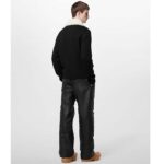 Louis Vuitton Men LV SKI Wool Blouson With Shearling Collar Regular Fit LV Ice Black - immagine 15