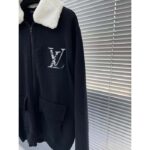 Louis Vuitton Women LV SKI Wool Blouson With Shearling Collar Regular Fit LV Ice Black - immagine 4