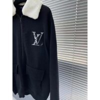 Louis Vuitton Men LV SKI Wool Blouson With Shearling Collar Regular Fit LV Ice Black (7)