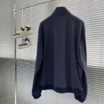 Louis Vuitton Men LV Technical Cotton Zipped Track Top Regular Fit Monogram Sand Jacquard High Jersey Collar – Bild 3