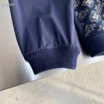 Louis Vuitton Men LV Technical Cotton Zipped Track Top Regular Fit Monogram Sand Jacquard High Jersey Collar – Bild 9