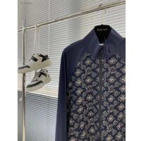 Louis Vuitton Men LV Technical Cotton Zipped Track Top Regular Fit Monogram Sand Jacquard High Jersey Collar (8)