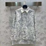 Louis Vuitton Men LV Unicorn Print Shirt Cotton Silk Mottled Grey Regular Fit – Bild 2