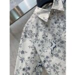 Louis Vuitton Men LV Unicorn Print Shirt Cotton Silk Mottled Grey Regular Fit – Bild 5