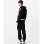 Louis Vuitton Men LV x YK Psychedelic Flower Zipped Hoodie Wool Polyamide Black White Regular Fit - Imagen 15