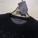 Louis Vuitton Men Lvse Monogram Degrade Crewneck Cotton Black White Slightly Loose Fit - Image 6