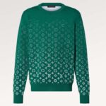 Louis Vuitton Men Monogram Gradient Cotton Crewneck Regular Fit Allover Monogram Gradient Motif