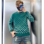 Louis Vuitton Men Monogram Gradient Cotton Crewneck Regular Fit Allover Monogram Gradient Motif - Image 11