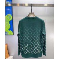 Louis Vuitton Men Monogram Gradient Cotton Crewneck Regular Fit Allover Monogram Gradient Motif (11)