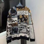 Louis Vuitton Men Wool Crewneck Regular Fit Jacquard Allover LV Fanzine Motif Multicolor - Image 3