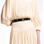 Louis Vuitton Unisex LV Initiales Studs 30mm Reversible Belt Black Leather Metal Studs - immagine 9