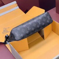 Louis Vuitton Unisex LV Pochette Voyage Souple Monogram Eclipse Coated Canvas Cowhide-Leather (9)