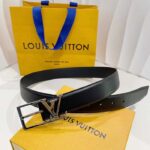 Louis Vuitton Unisex LV Skyline 35 MM Belt Black Napa Leather Silver-Colour Finish Hardware - Bild 2