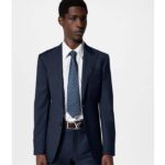 Louis Vuitton Unisex LV Skyline 35 MM Belt Brown Napa Leather Silver-Colour Finish Hardware – Image 4