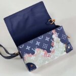 Louis Vuitton Unisex LV Steamer Wearable Wallet Ink Blue Monogram Bleach Coated Canvas - Imagen 6