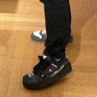 Louis Vuitton Unisex LV Trainer Maxi Sneaker Black Swarovski™ Crystals Textile Laces Rubber Outsole (3)