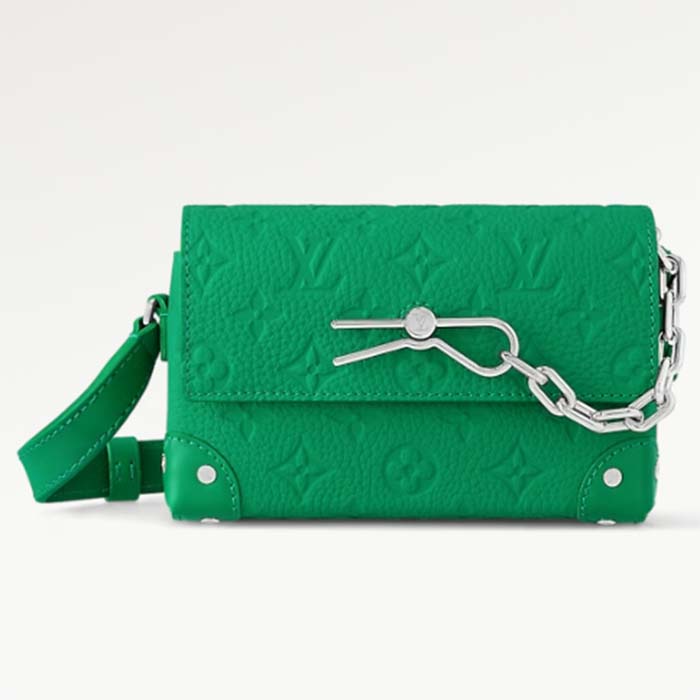 Louis Vuitton Unisex Steamer Wearable Wallet Green Taurillon Monogram Cowhide Leather