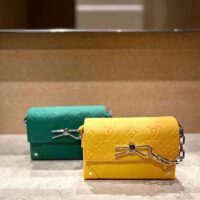 Louis Vuitton Unisex Steamer Wearable Wallet Yellow Taurillon Monogram Cowhide Leather (3)