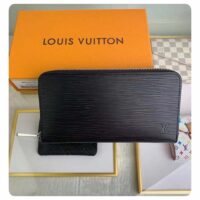 Louis Vuitton Unisex Zippy Wallet Black Epi Grained Cowhide Leather Zip Closure (5)