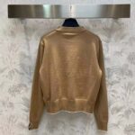 Louis Vuitton Women LV Cropped Camel Cardigan Yack Hair Silk Camel Regular Fit - Bild 3