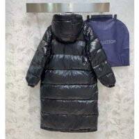 Louis Vuitton Women LV Glossy Long Puffer Coat Black Regular Fit Polyamide (6)