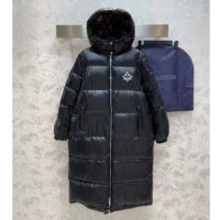 Louis Vuitton Women LV Glossy Long Puffer Coat Black Regular Fit Polyamide (6)