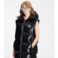 Louis Vuitton Women LV Glossy Long Puffer Coat Black Regular Fit Polyamide (6)