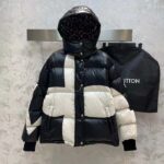Louis Vuitton Men LV SKI Abstract Monogram Flower Puffer Jacket Black White - Image 2