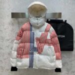 Louis Vuitton Men LV SKI LV Stripes Puffer Jacket Monogram Jacquard Polyamide White - immagine 2