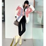 Louis Vuitton Women LV SKI LV Stripes Puffer Jacket Monogram Jacquard Polyamide White - Image 11