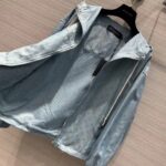 Louis Vuitton Men LV Shiny Monogram Short Parka Ice Blue Regular Fit - Bild 5