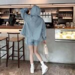 Louis Vuitton Women LV Shiny Monogram Short Parka Ice Blue Regular Fit - Bild 15