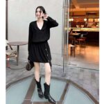 Louis Vuitton Women LV Shirt Dress Polyester Black Regular Fit - Bild 11