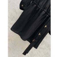 Louis Vuitton Women LV Shirt Dress Polyester Black Regular Fit (12)