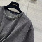 Louis Vuitton Women LV Snap Button T-Shirt Cotton Metal Grey Regular Fit - Image 7