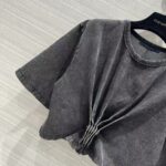 Louis Vuitton Women LV Snap Button T-Shirt Cotton Metal Grey Regular Fit - Image 6