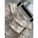 Louis Vuitton Women LV Unicorn Print Flounce Skirt Cotton Silk Sandy Beige Regular Fit - immagine 5