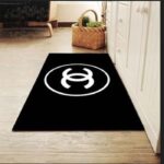 Chanel Unisex CC Cotton Wool Tweed Beige Black Multifunction Blanket Scarf - immagine 8